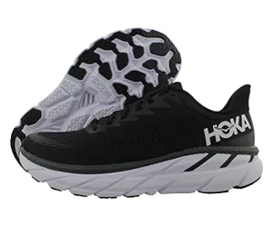 1110508 HOKA ONE ONE MEN'S CLIFTON 7 BLACK/WHITE Size 12 - Like New