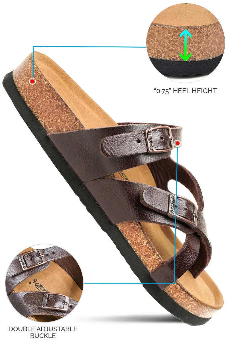 Aerothotic - Celestis Women's Comfortable Split Toe Slide Sandals