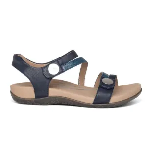 Aetrex Women's Jess Sandals- Navy