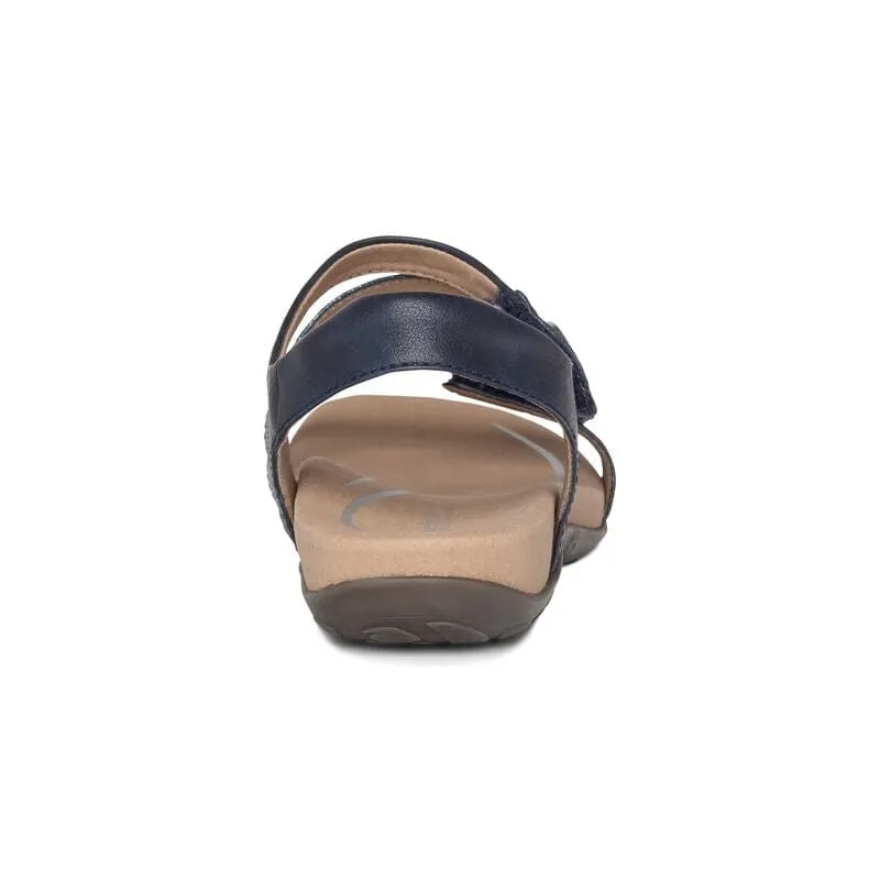 Aetrex Women's Jess Sandals- Navy