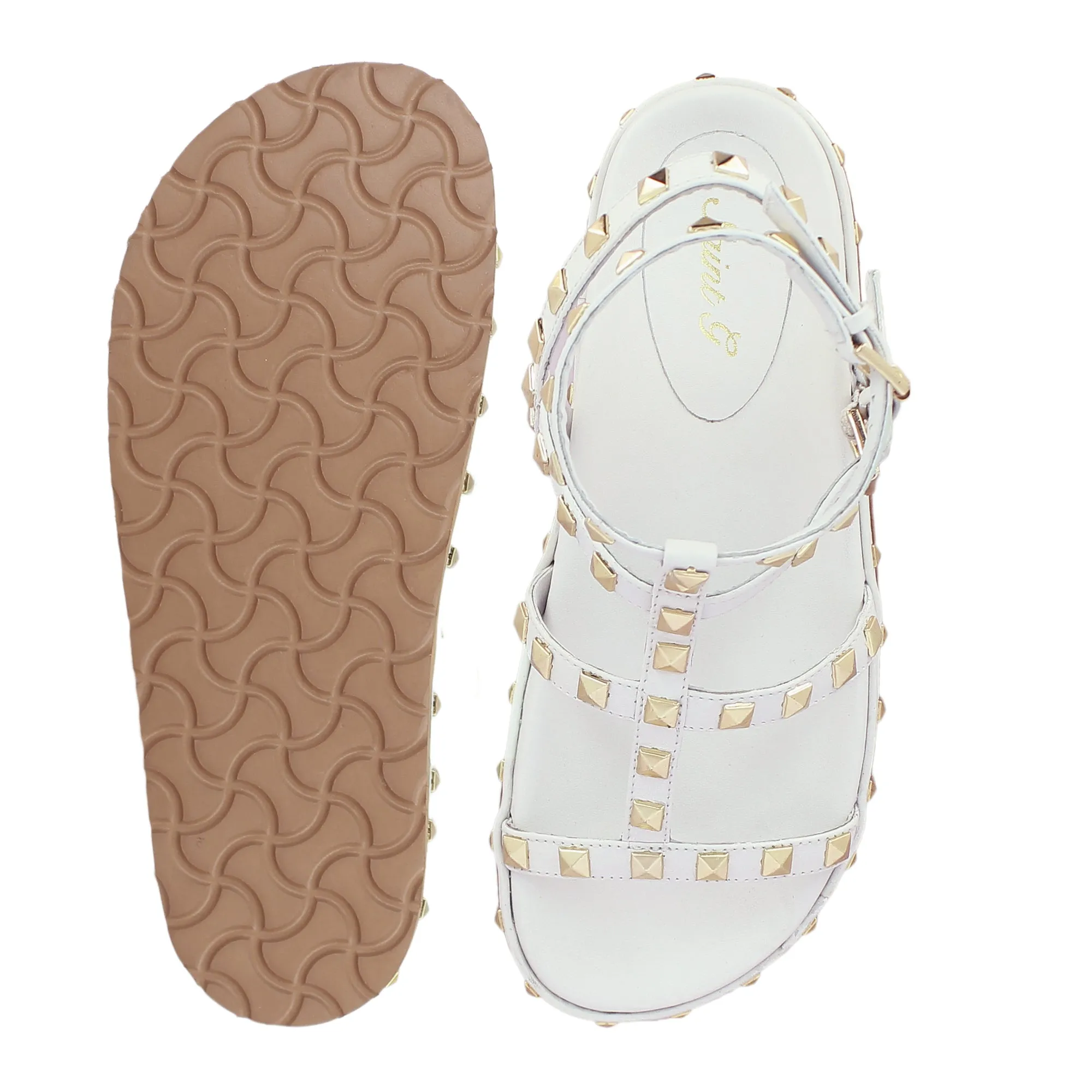Alicia Studded Strappy Sandals