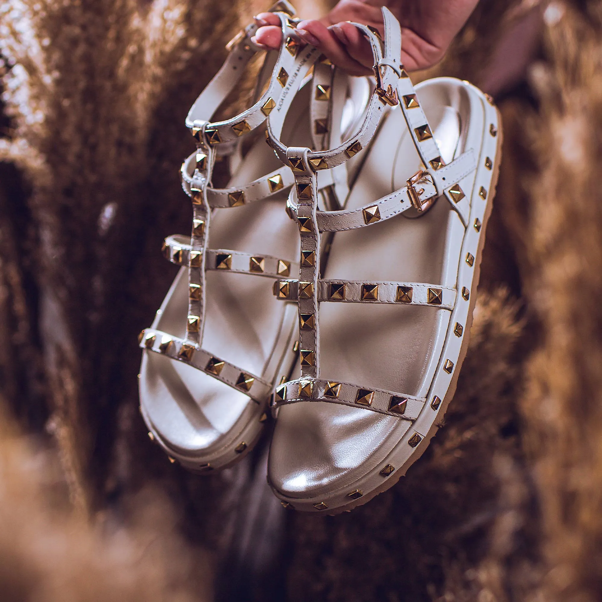 Alicia Studded Strappy Sandals