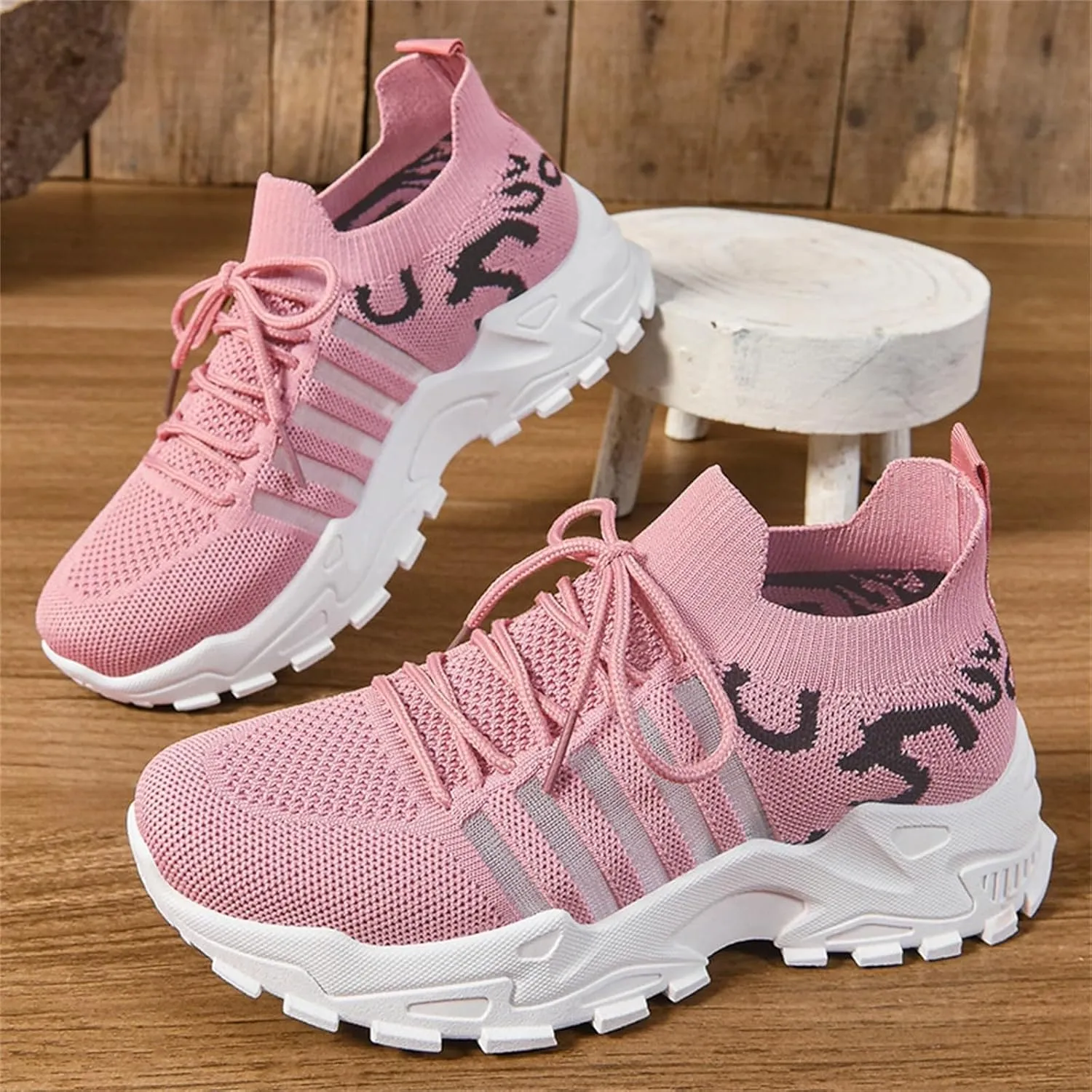 Athletic Shoes for Women Platform Breathable Mesh Sneakers Casual Comfortable Non Slip Summer Walking Sport Shoes