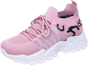 Athletic Shoes for Women Platform Breathable Mesh Sneakers Casual Comfortable Non Slip Summer Walking Sport Shoes