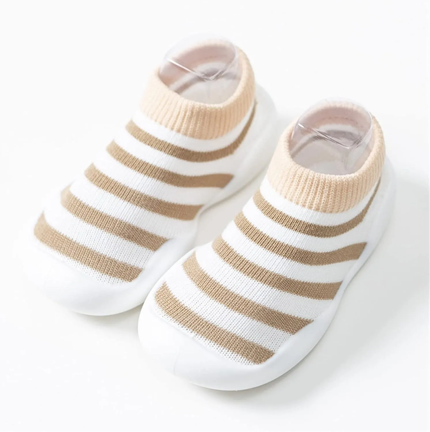 Baby Girl Shoes,Toddler Newborn Boys Girls Shoes First Walkers Striped Plaid Antislip Socks Shoes Prewalker Booties