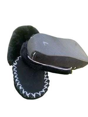 Back Supported  Moccasins - Black