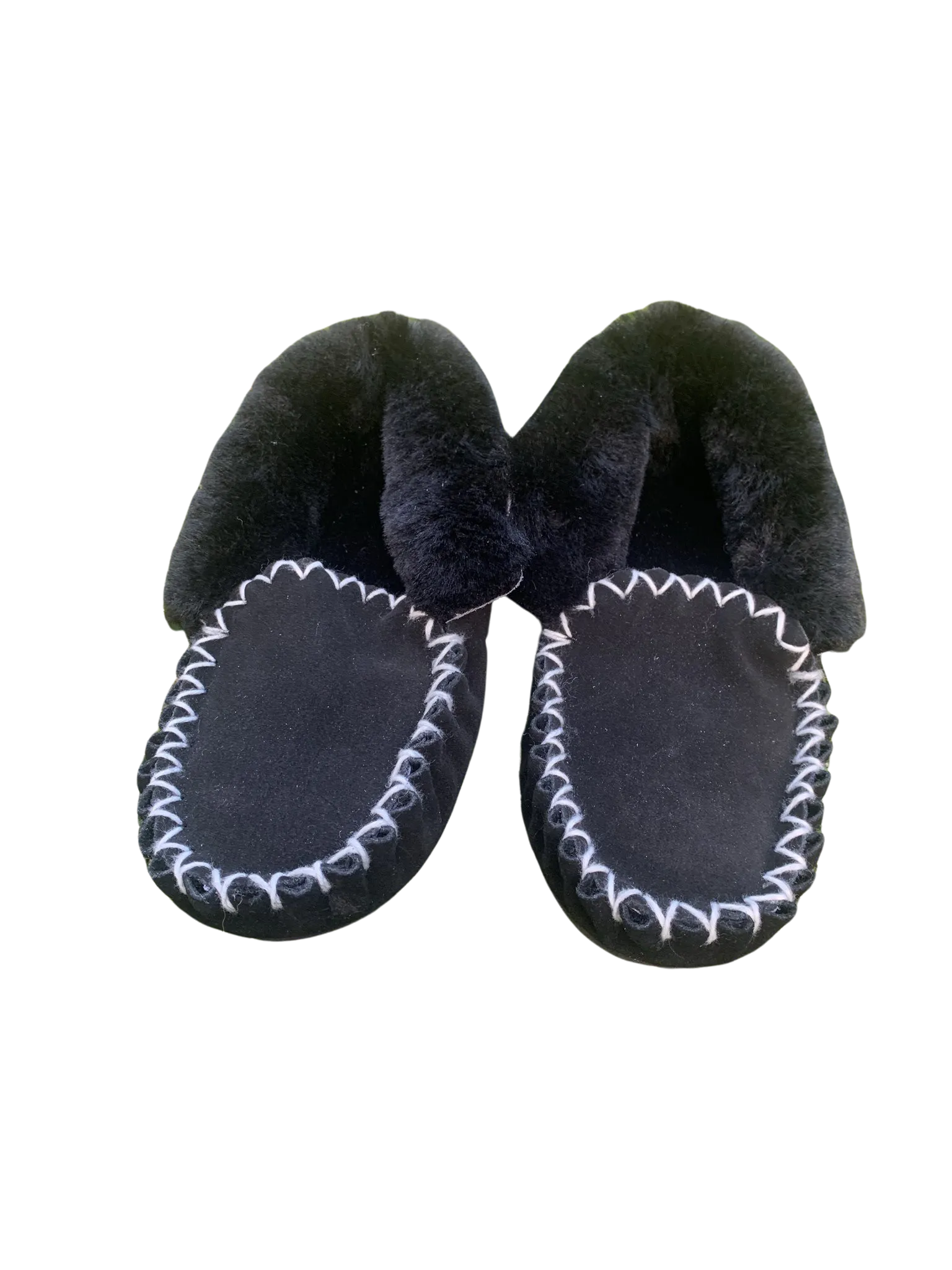 Back Supported  Moccasins - Black