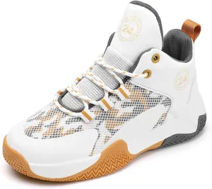 Boys Girls Basketball Shoes High Top Non-Slip Sport Sneakers Boys School Training Shoes Boys Athletic Shoes