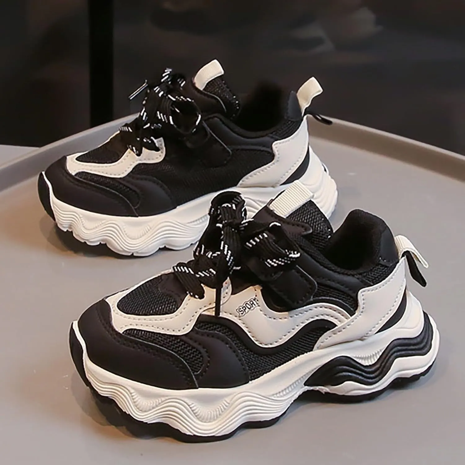Boys Girls Shoes Toddler Kids Sneakers Lightweight Breathable Tennis Athletic Running Shoes for Little Kid/Big Kid