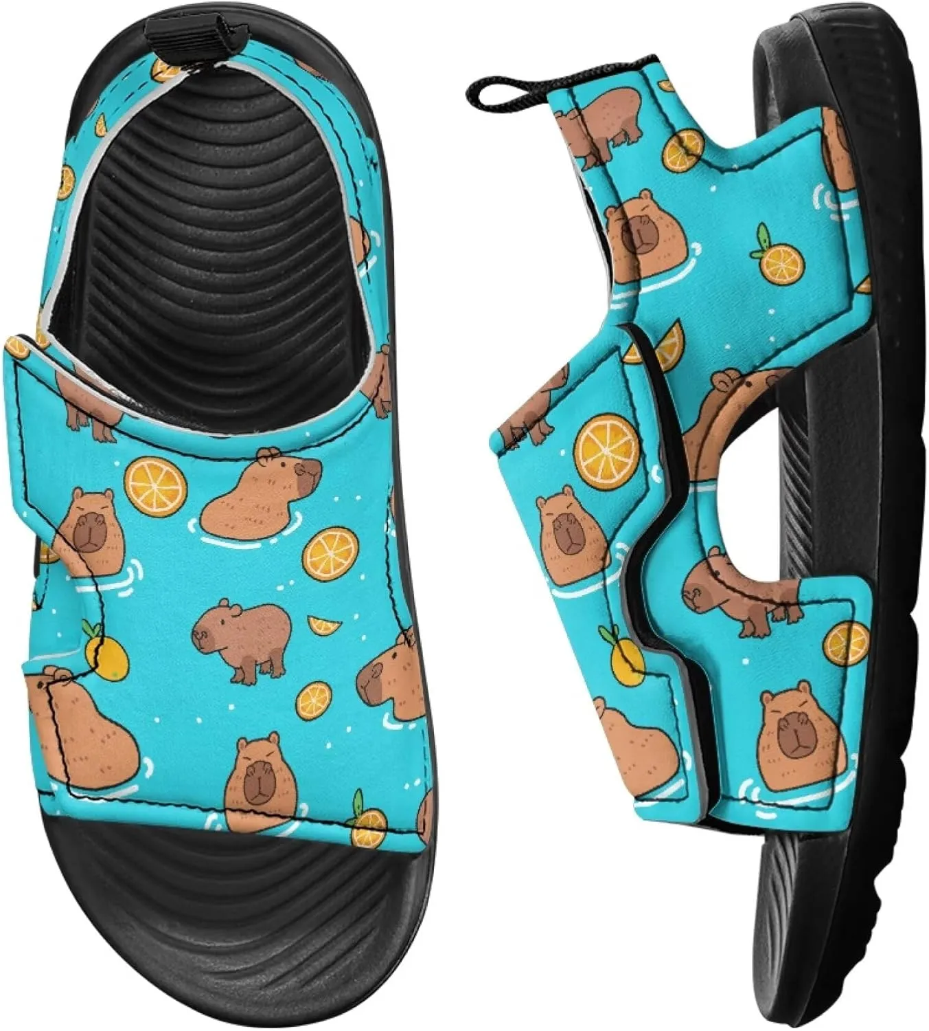 Boys Sandals Open Toe Toddler Sandals Boys Adjustable Little Big Kids