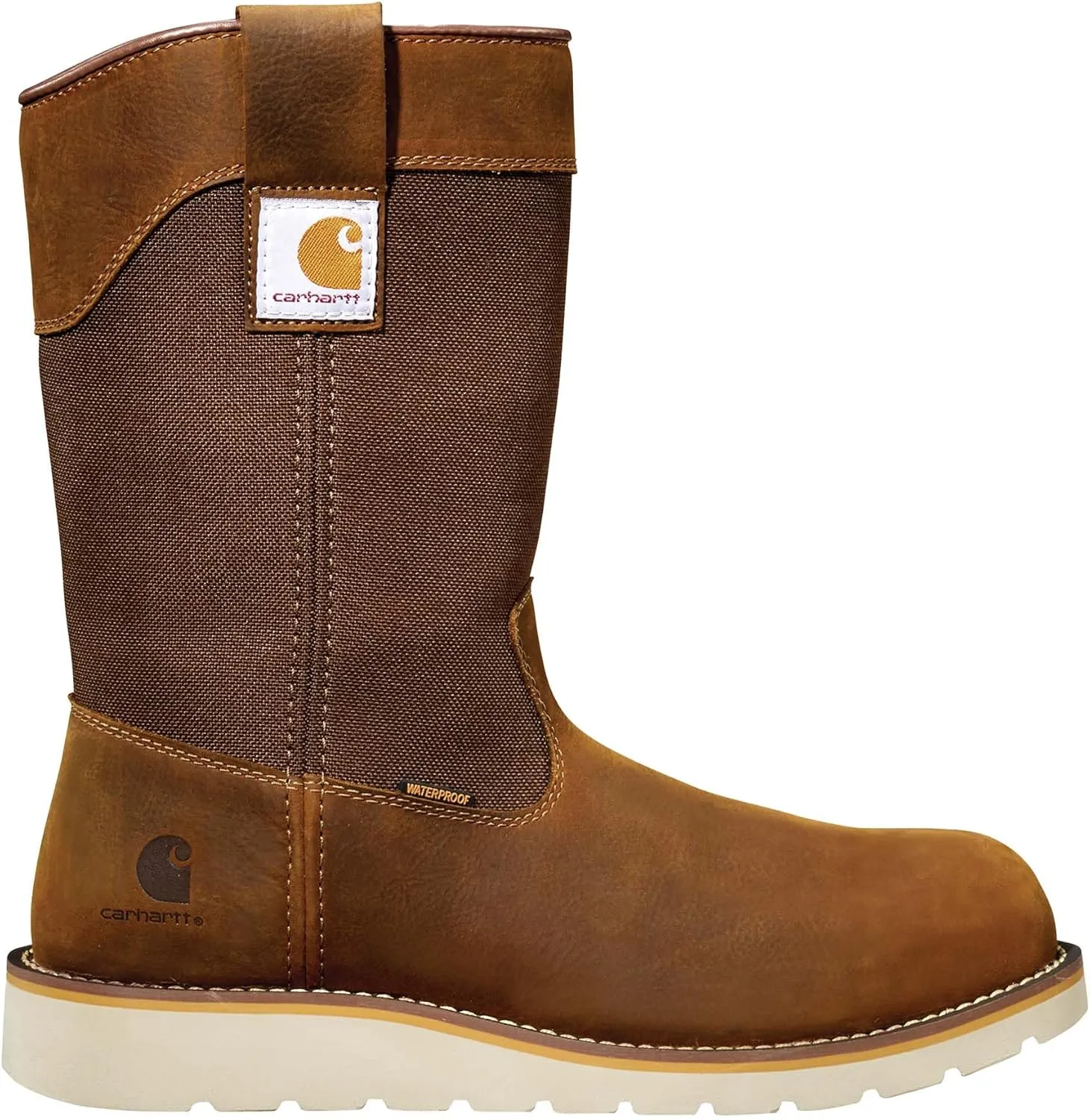 Carhartt Men's 10" Waterproof Steel Toe Wellington Wedge Boot