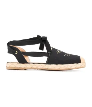 Charlotte Olympia Kitty canvas espadrilles
