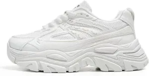 Chunky Sneakers for Women Flat Platform 4cm Walking Shoes Thick Sole Comfortable Dad Shoes