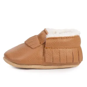 Classic Brown Sherpa Moccasins