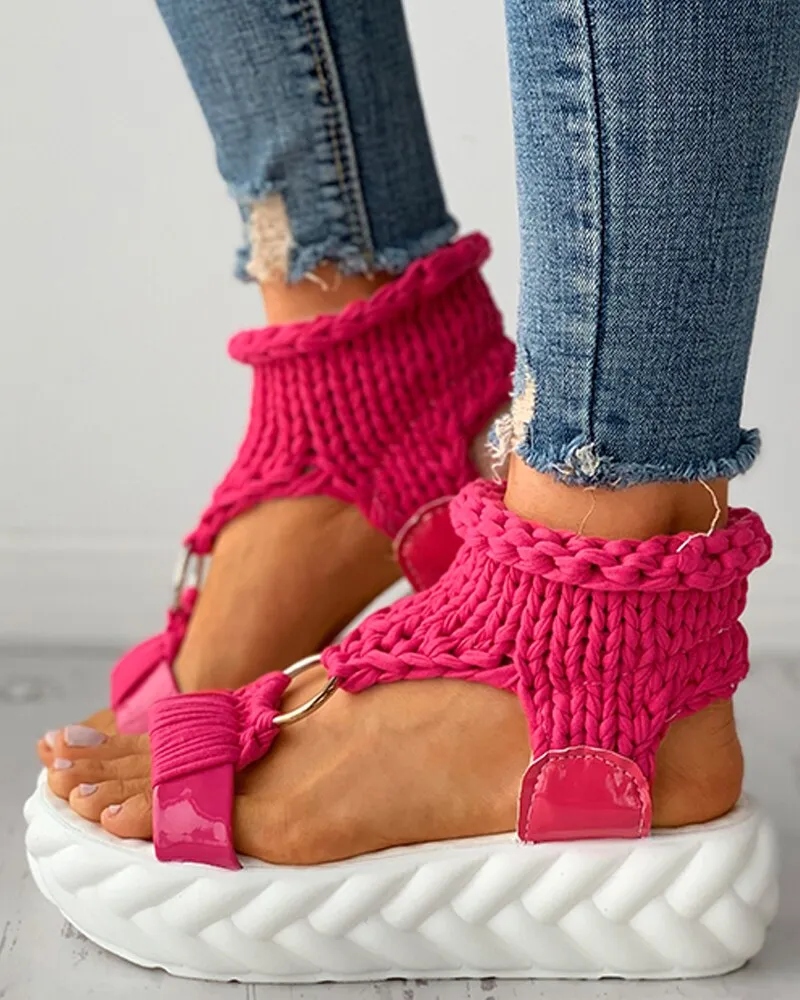 Comfortable Cross Strap Gladiator Sandal