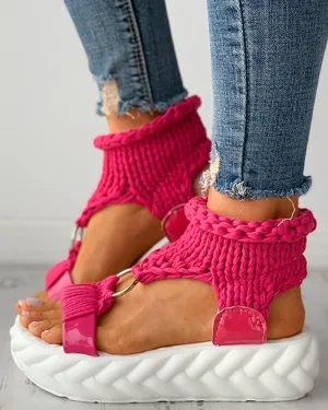 Comfortable Cross Strap Gladiator Sandal
