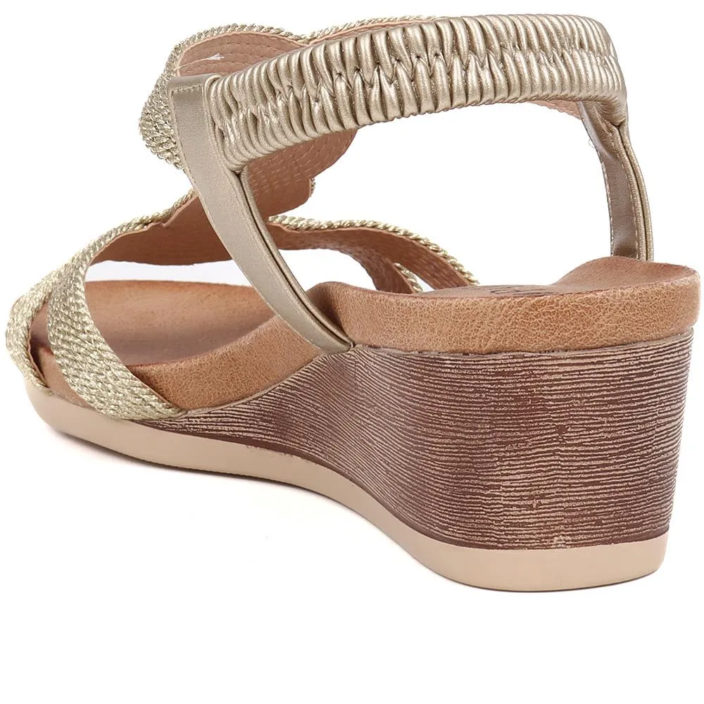 Elasticated Slip-On Sandals  - BAIZH39073 / 325 103