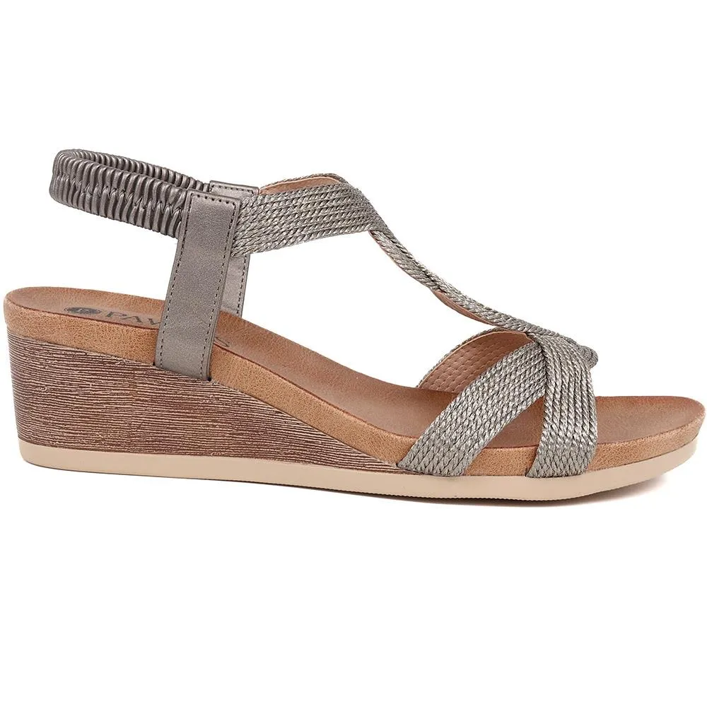 Elasticated Slip-On Sandals  - BAIZH39073 / 325 103