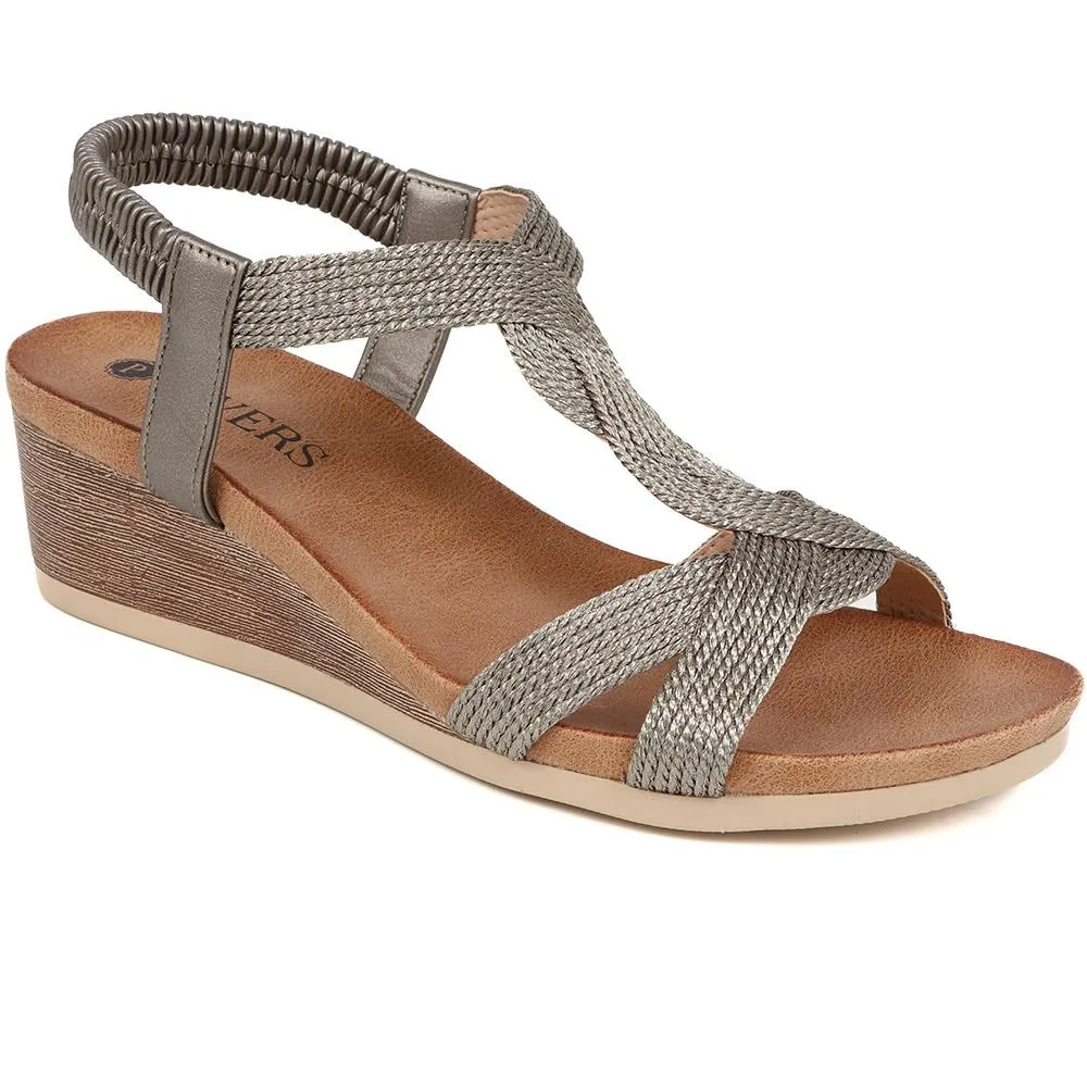 Elasticated Slip-On Sandals  - BAIZH39073 / 325 103