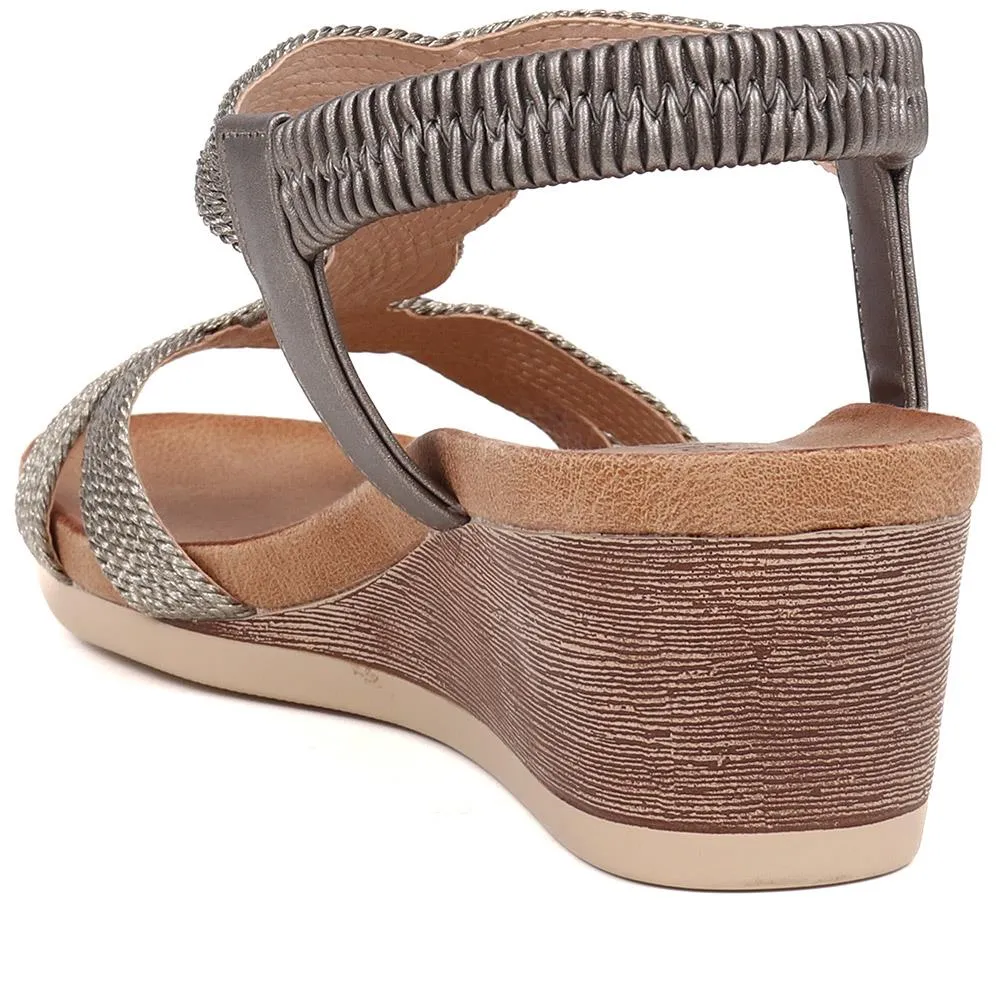 Elasticated Slip-On Sandals  - BAIZH39073 / 325 103