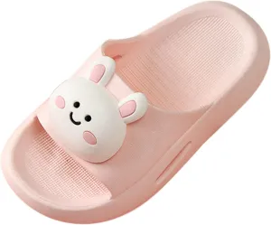 Everyday Slide Sandals Home Slippers For Children Kids Little Rabbit Children Slippers Cartoon Soft Sole In Summer Comfortable Girls Sandals At Home