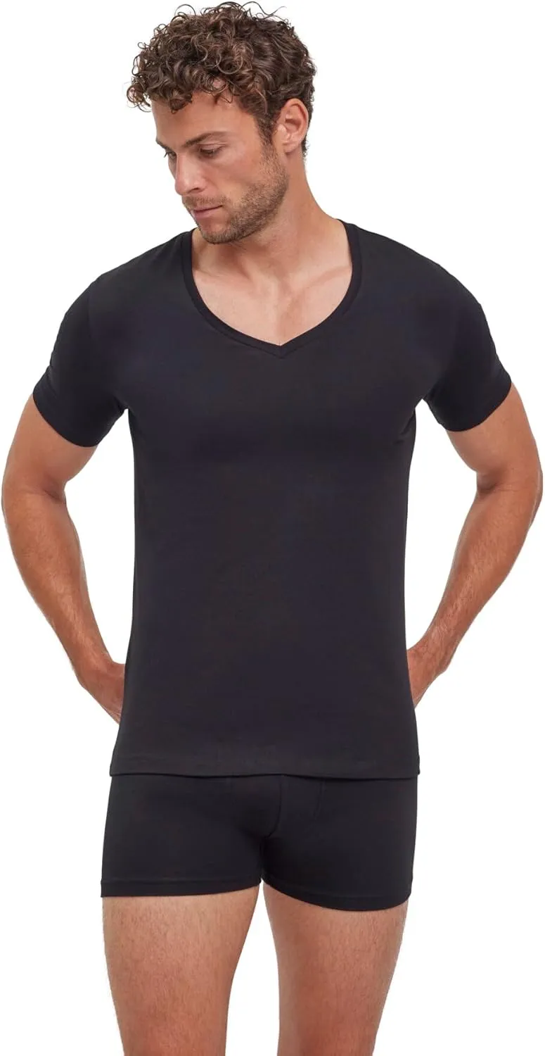 FALKE Men's Daily Comfort Deep V-Neck M 2 Pieces