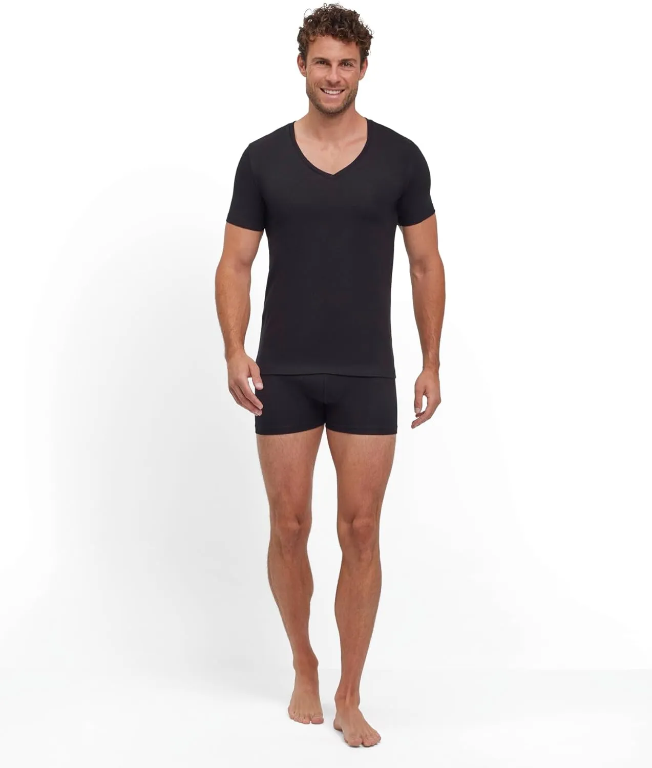 FALKE Men's Daily Comfort Deep V-Neck M 2 Pieces