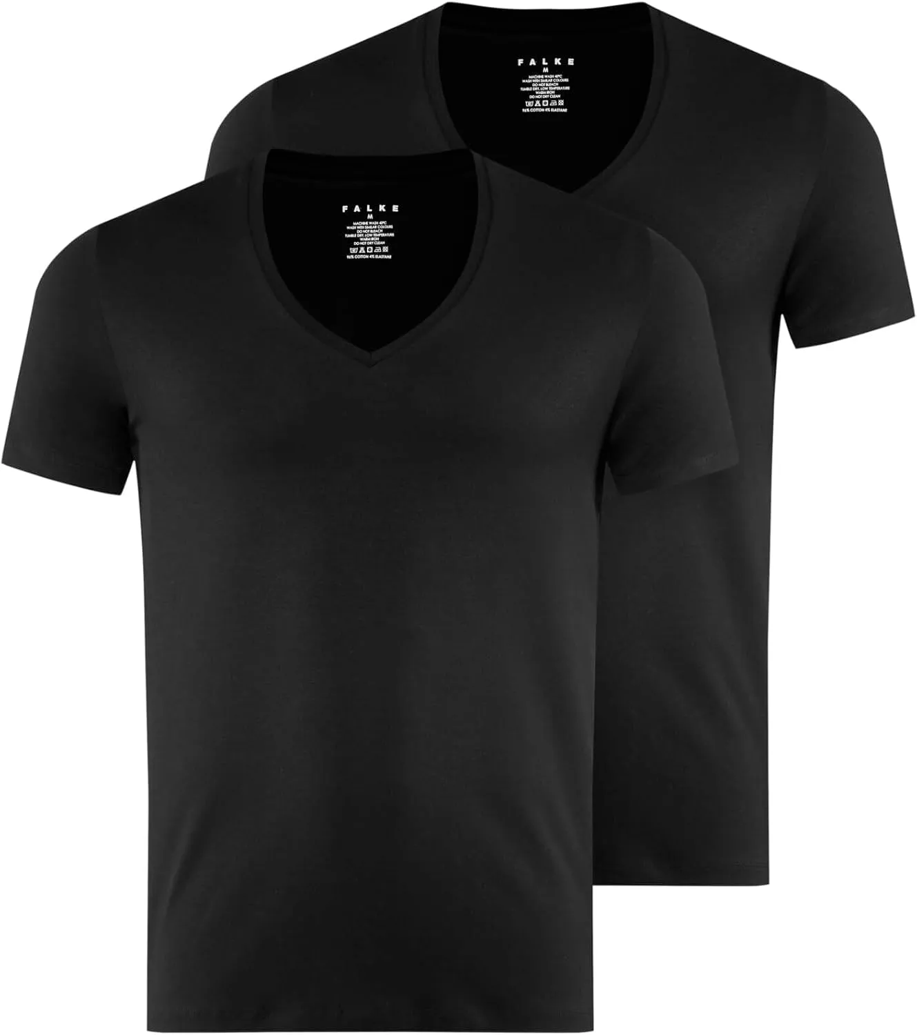 FALKE Men's Daily Comfort Deep V-Neck M 2 Pieces