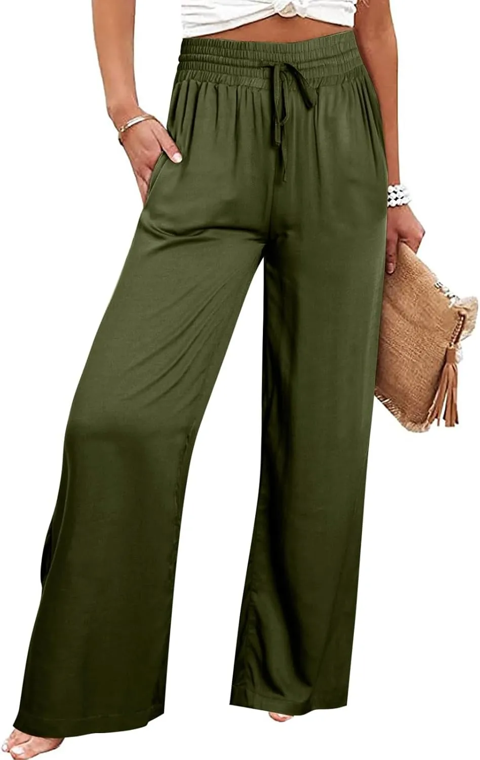 Fashion Pants for Women Casual Gradient Print Bottom Sweatpants Pockets High Waist Sporty Gym Womens Plus Size Pants