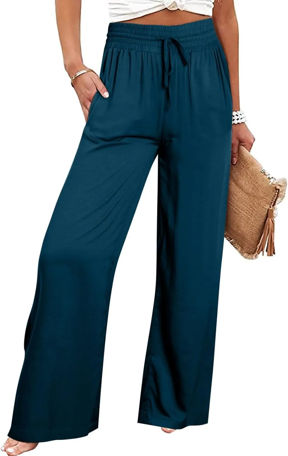Fashion Pants for Women Casual Gradient Print Bottom Sweatpants Pockets High Waist Sporty Gym Womens Plus Size Pants