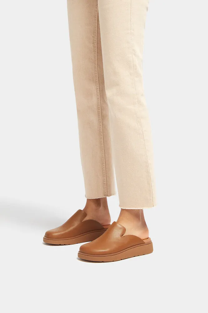 FitFlop Gen-FF Leather Mules Tan