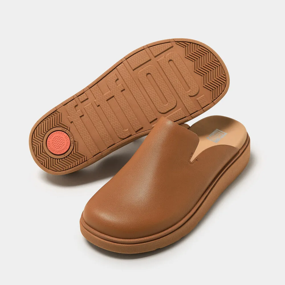 FitFlop Gen-FF Leather Mules Tan