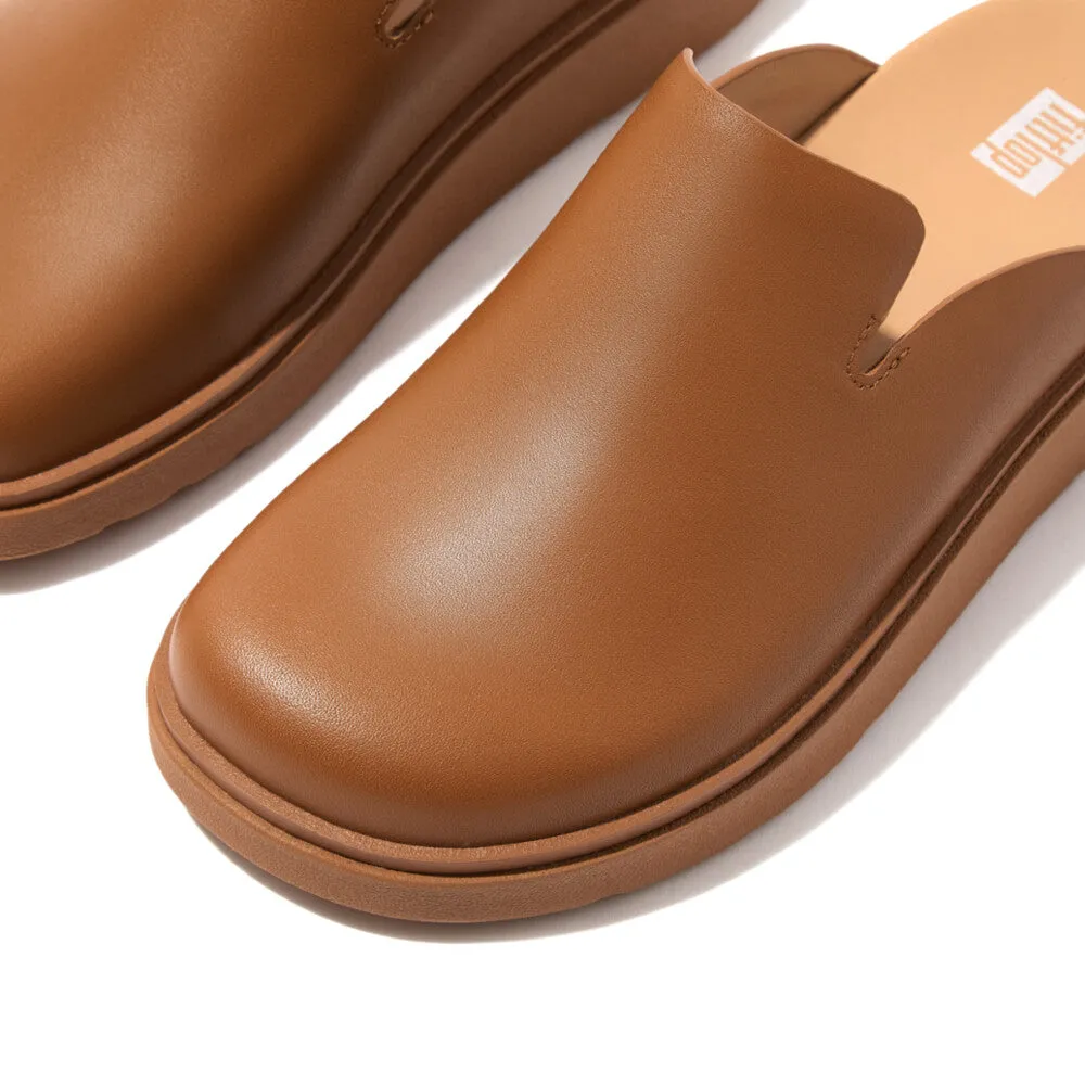 FitFlop Gen-FF Leather Mules Tan