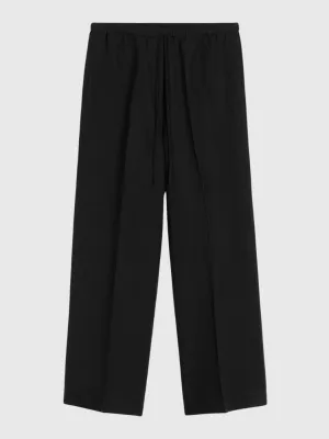Fluid Drawstring Trouser - Black