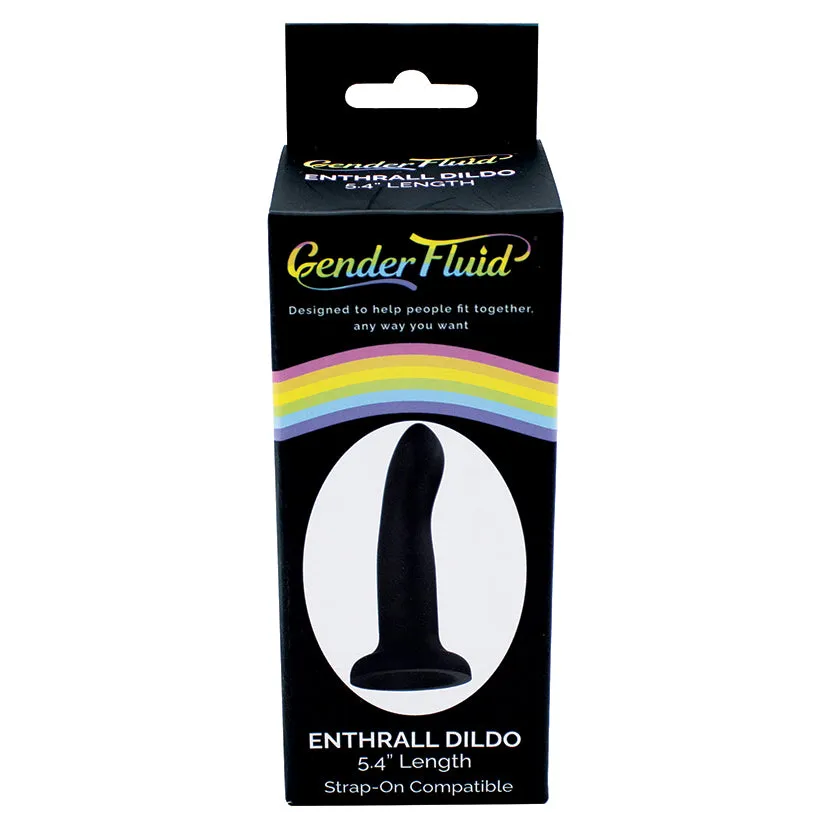 Gender Fluid Enthrall Strap On Dildo - Black 5.5"
