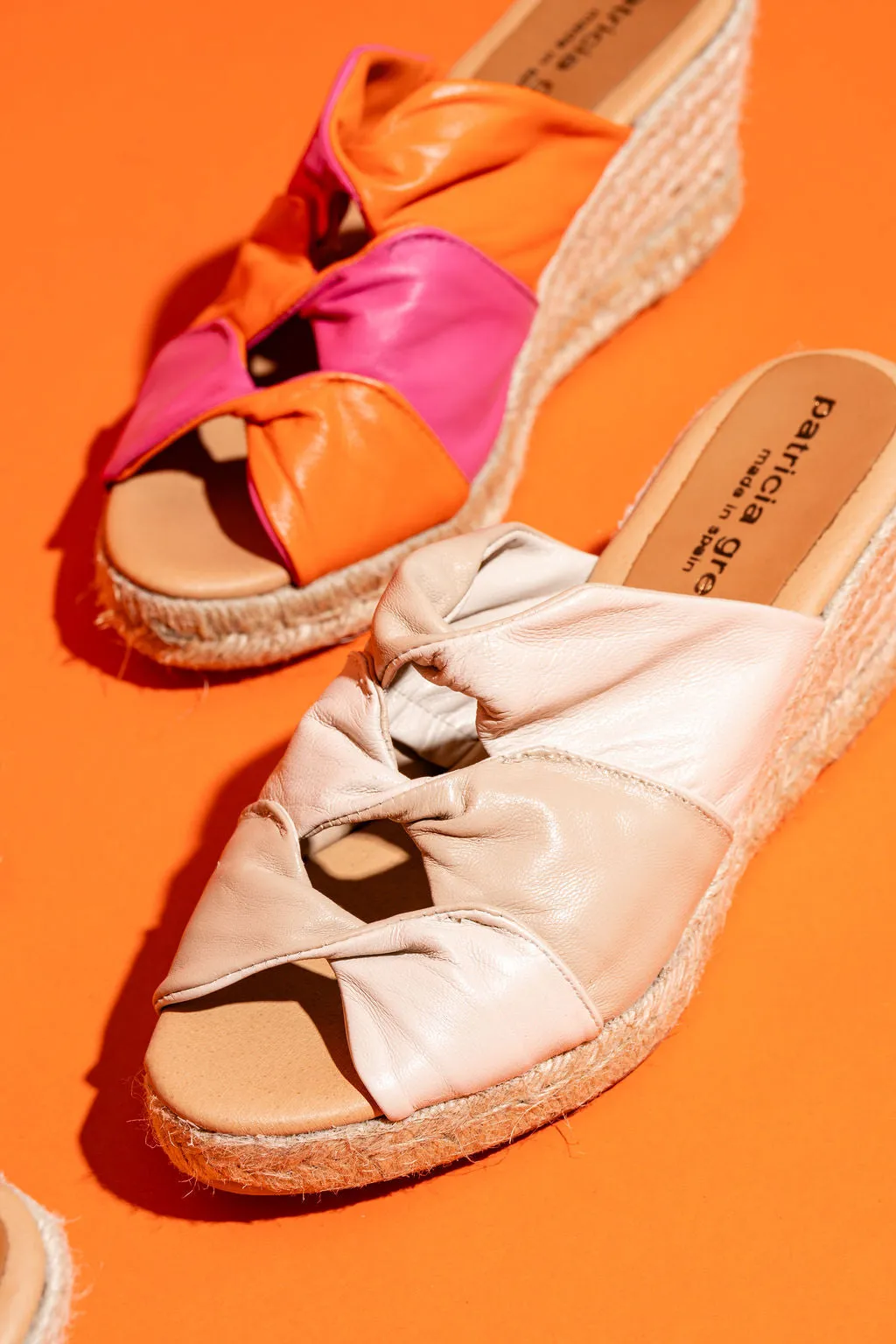 Ginger Twisted Leather Espadrille