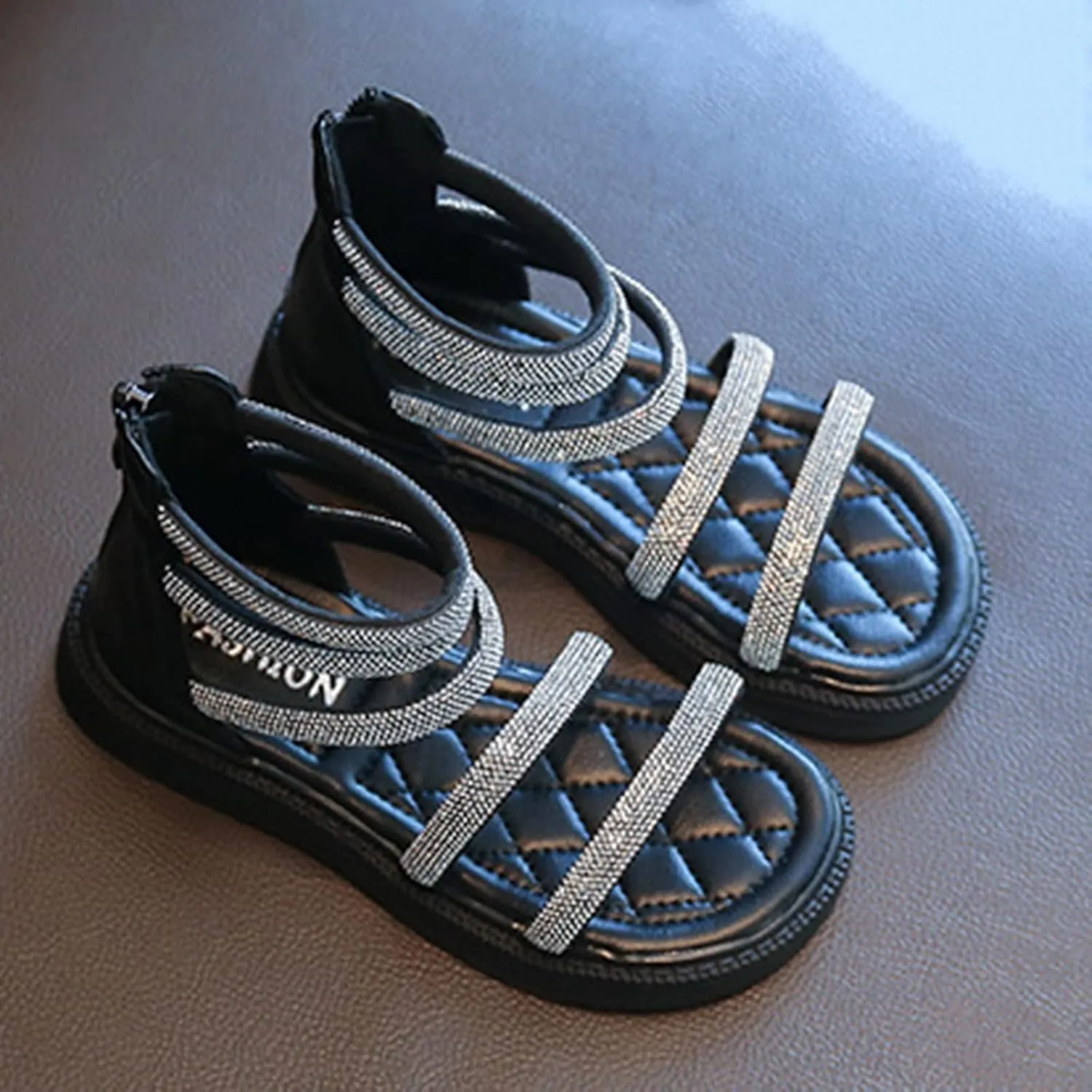 Girl Shoes Summer New Children Dress Shoes Casual Shoe Girls Soft Bottom Open Toe Sandals Toddler Slippers Girls