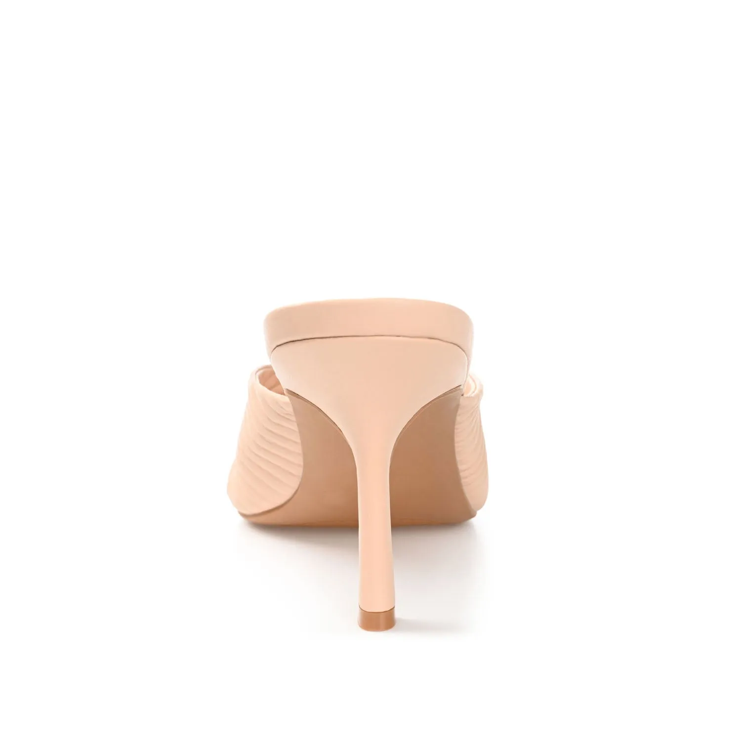 GREER MULE HEELS IN FAUX LEATHER