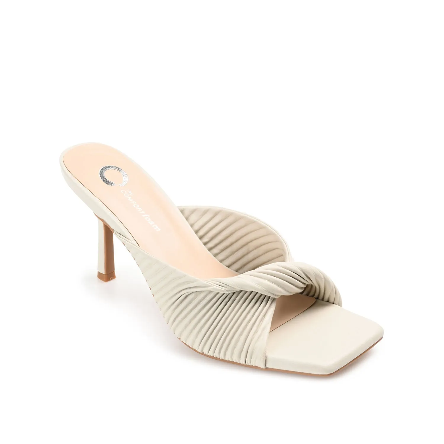 GREER MULE HEELS IN FAUX LEATHER
