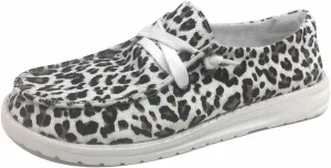 Gypsy Jazz Cheetah Leopard Print Womens Loafers Sneakers Slip Ons