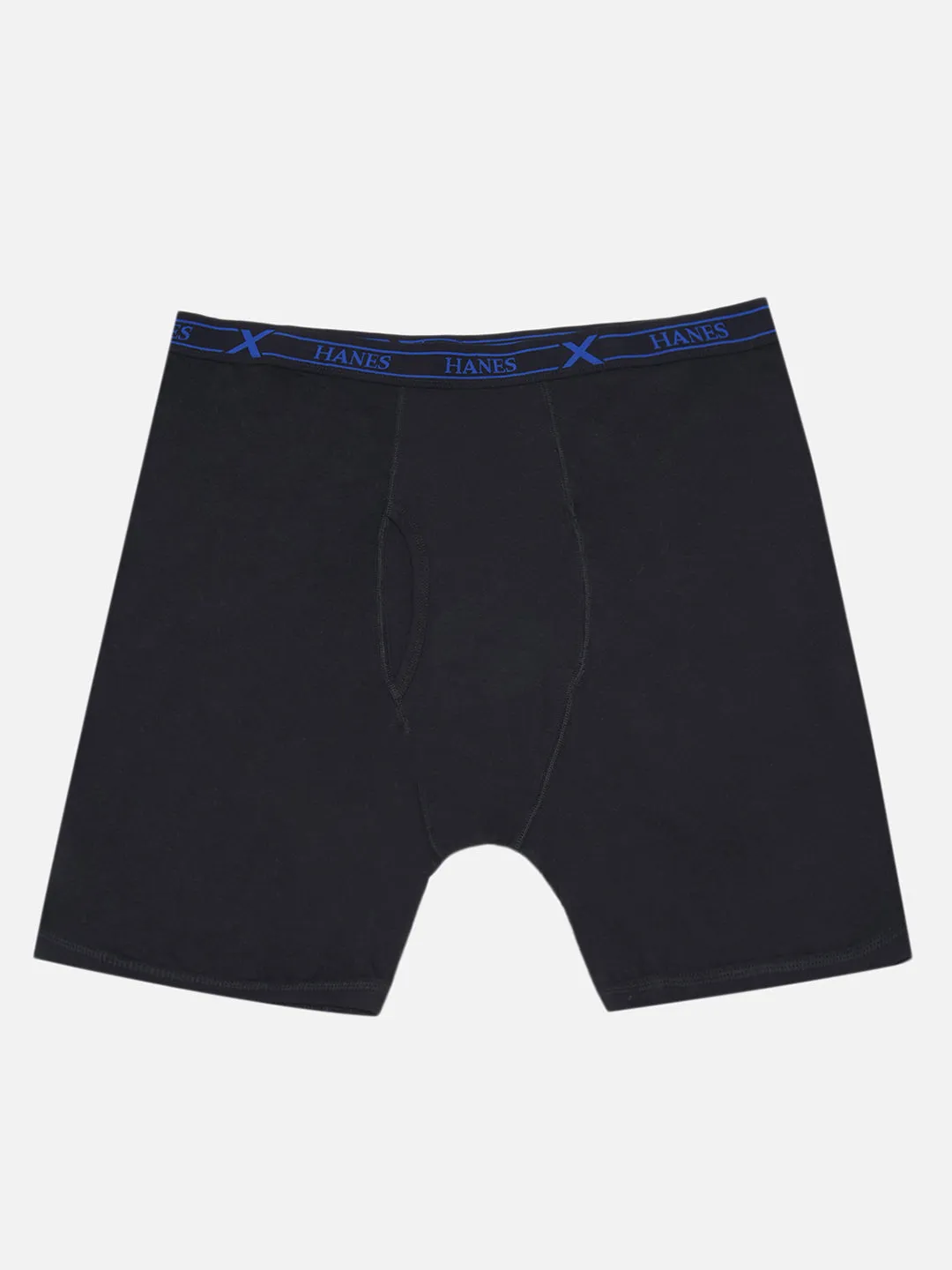 Hanes - Plus Size Men's Pure Cotton Black Solid Trunk Innerwear