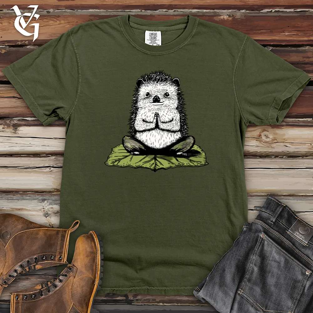 Hedgehog Lotus Pose Heavy Cotton Comfort Colors Tee