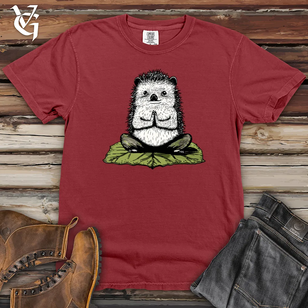 Hedgehog Lotus Pose Heavy Cotton Comfort Colors Tee
