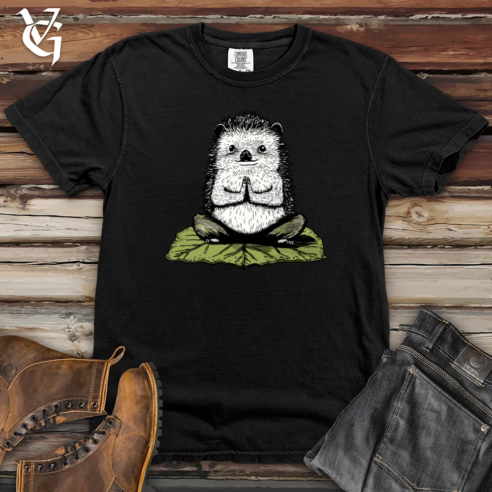Hedgehog Lotus Pose Heavy Cotton Comfort Colors Tee
