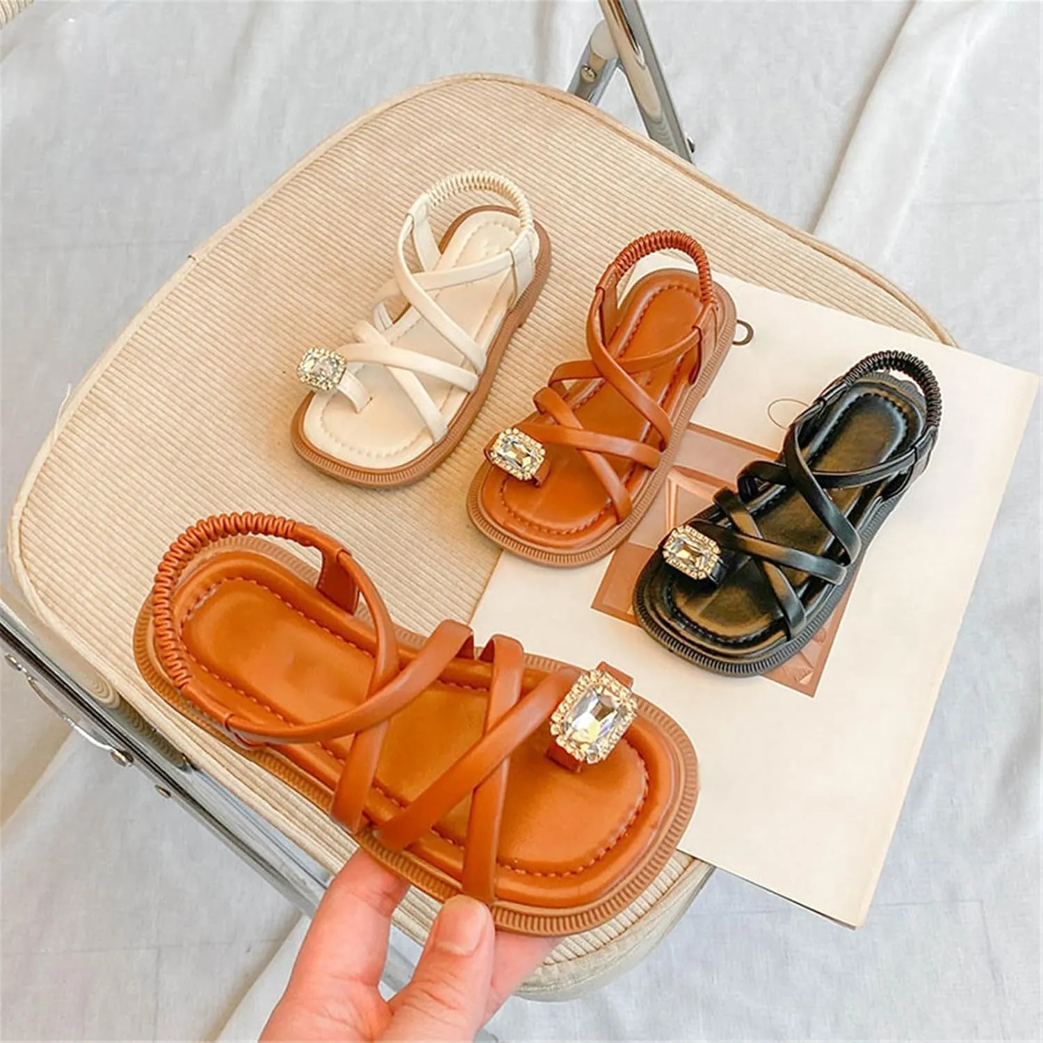 Infant Shoes Girls 0to3 Months Heels Dress Sandals Strappy Design Summer Shoes Toddler/Little Black Sneaker for Girls