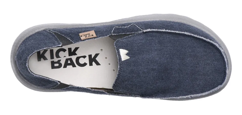 Kickback Mens Couch 2.0 Slip On Canvas Shoes - Dark Navy