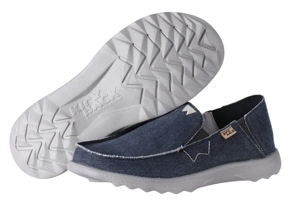 Kickback Mens Couch 2.0 Slip On Canvas Shoes - Dark Navy