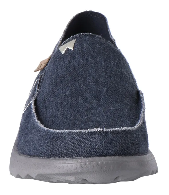 Kickback Mens Couch 2.0 Slip On Canvas Shoes - Dark Navy