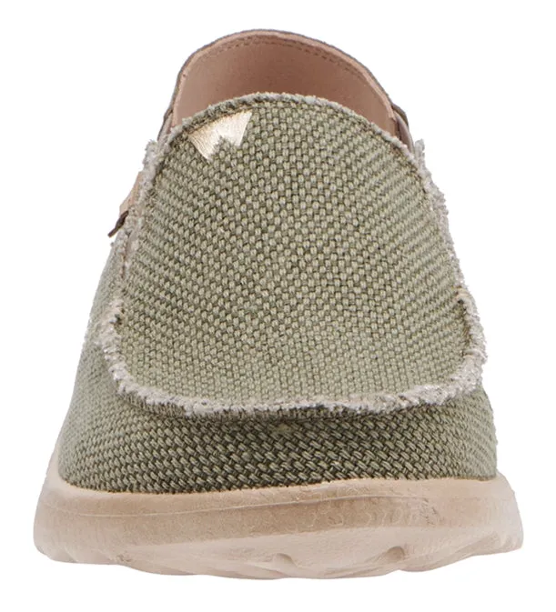 Kickback Mens Couch 2.0 Vibe Slip On Canvas Shoes - Khaki