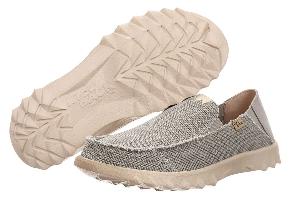 Kickback Mens Couch Vibe Slip On Canvas Shoes - Rocket Grey